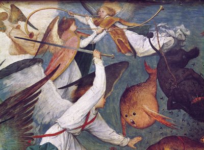 The Fall of the Rebel Angels (detail) by Pieter Bruegel the Elder